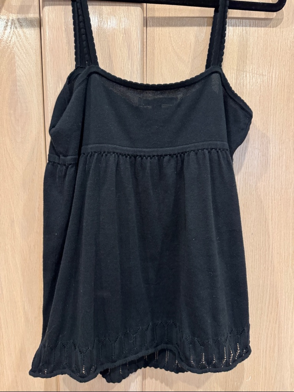Old Navy Black Button-Front Spaghetti Strap Camisole - Picture 3 of 3